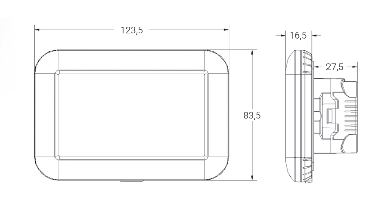 ROMA / ROMA322 Cronotermostato Touch Screen