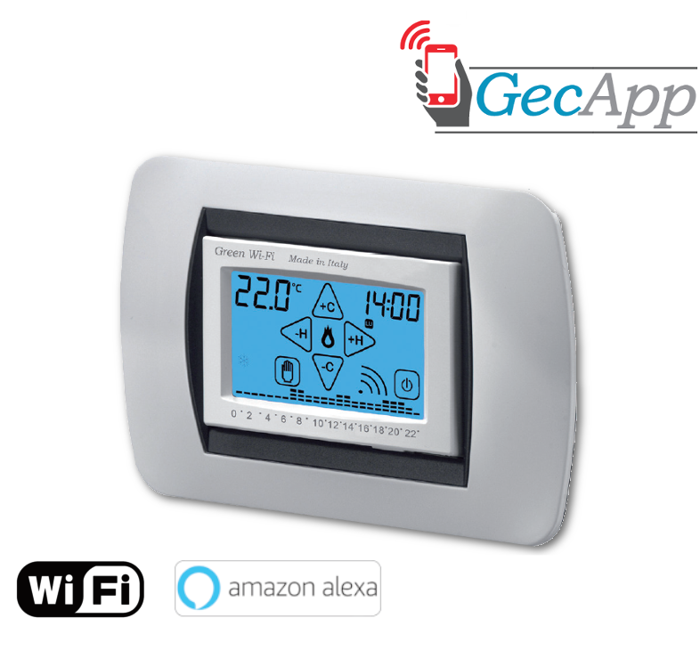 GREEN Wi-Fi Cronotermostato a Incasso