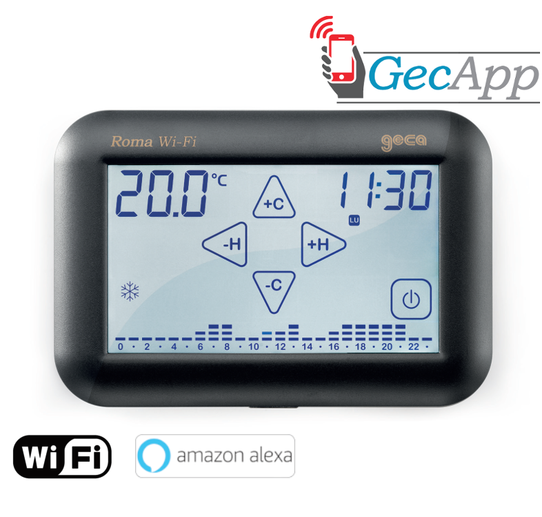 ROMA Cronotermostato Touch screen Wi-Fi